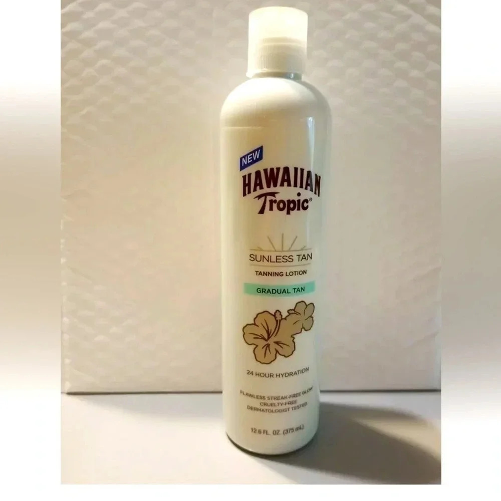 Hawaiian Tropic Sunless Tan Gradual Tanning Lotion, 12.6 Ounces NEW Hydration